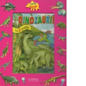 Carte-Puzzle - Dinozaurii (cu 8 puzzle)