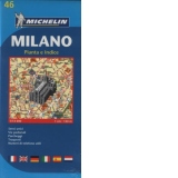 Harta Milano (Pianta e Indice, 1 cm: 130 m)