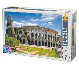 Puzzle 500 piese Peisaje de zi - Colosseum, Roma