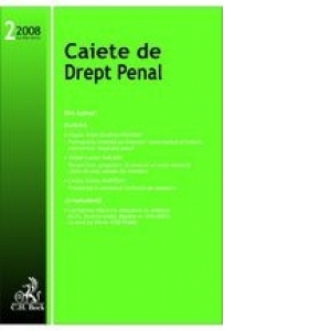 Caiete de Drept Penal, Nr. 2/2008